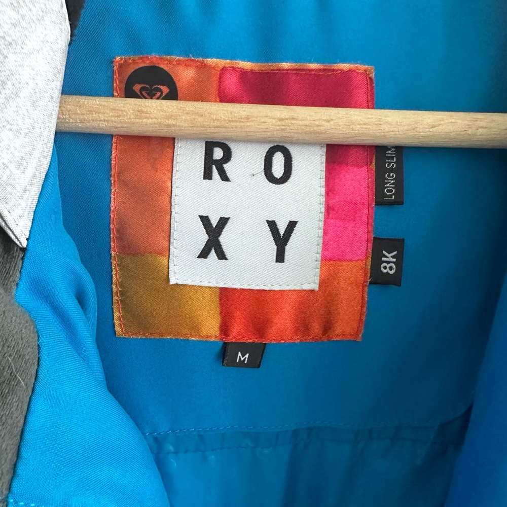 Women's Roxy Jacket Size M Blue & Gray - Picture 3 of 9